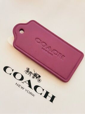 Coach Pink Tag with Bunny Ears